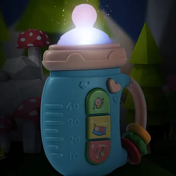 Story Machine Musical Toys Cute Baby Bottle Light-up Toy Feeding Bottle Toy with Music Newborn Rattle view 4