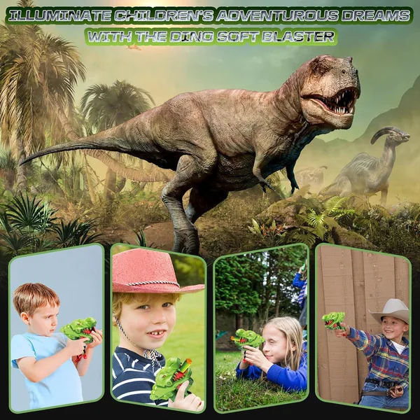 Small Dinosaur Foam Blasters for Toddlers Soft Bullet Gun Cool Toddler Kids Toy Gun Gifts view 6