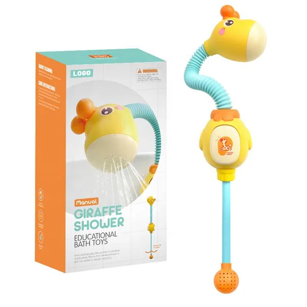 Baby Bath Toys Infants Giraffe Electric Baby Bathtub Water Sprinkler Toys Baby Shower Bath Toys for Kids