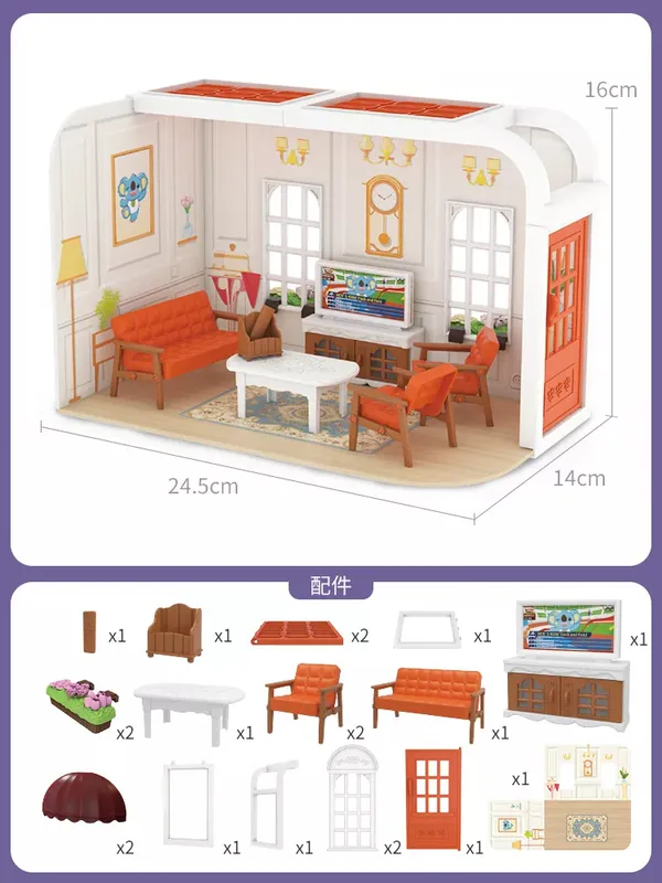 Diary Diy House Toy Kids Educational Toys Wholesale Miniature Furniture TOYS Diary DIY House Kit for Kids Gift view 5