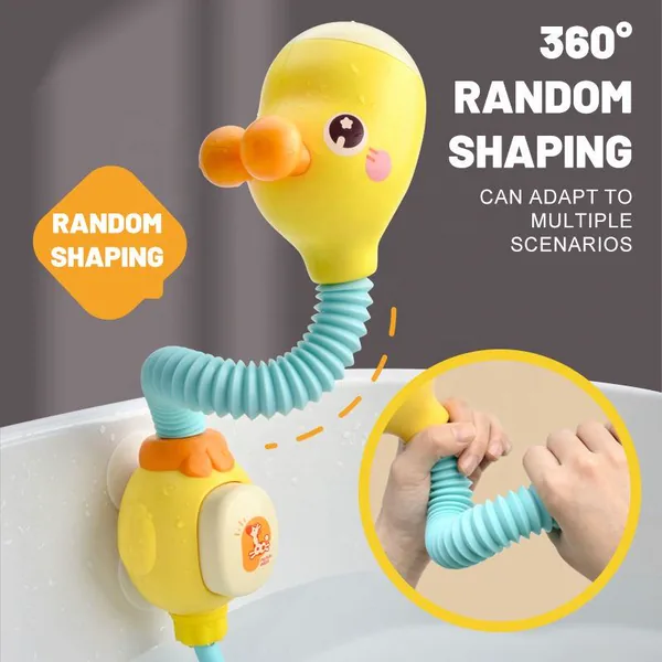Baby Bath Toys Infants Giraffe Electric Baby Bathtub Water Sprinkler Toys Baby Shower Bath Toys for Kids view 3