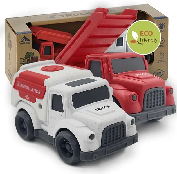 Fire Truck BPA Free Trucks Toys for Toddlers Dump Truck Outdoor Toy Cars for Kids