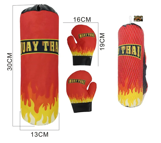 Wholesale New Boxing Set Boxing Bag and Gloves Summer Indoor Outdoor Sport Toy for Kids view 3