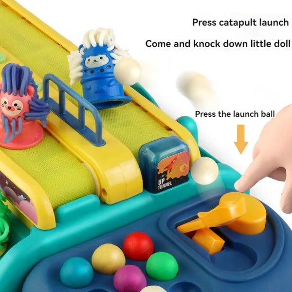 Multi-functional Colorful Set Toy Fidgets Toy Colorful Clay Electric Conveyor Two-player Battle Table Pretend Play Toy view 5