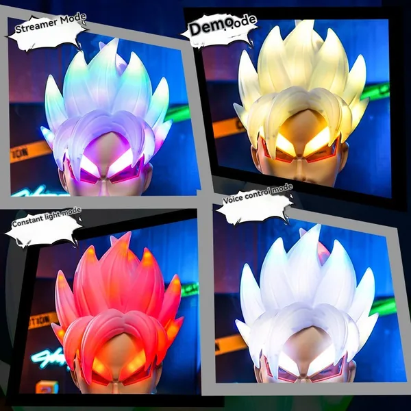 Light-Up PVC Boys' Children's Wearable Full-Face Helmet Cosplay Mask Accessories Cool Kids' Gifts view 5