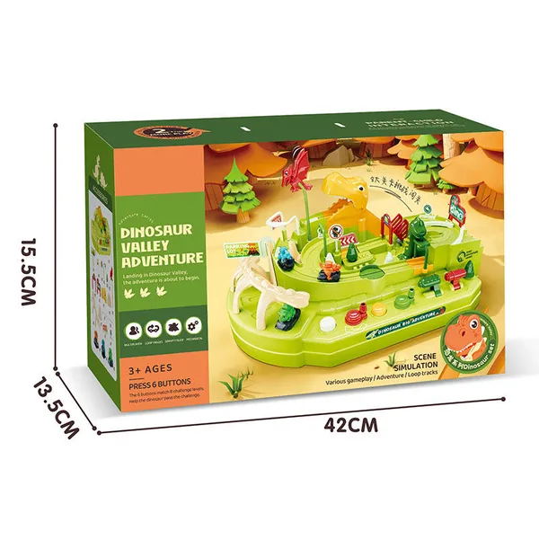 Dinosaur Adventure Game Toy Racing Puzzle Track for Kids Educational Playing view 4