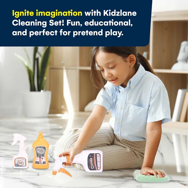 Kids Toddler Cleaning Set Pretend Play Toy House Cleaning Tool Toys for Toddlers view 5