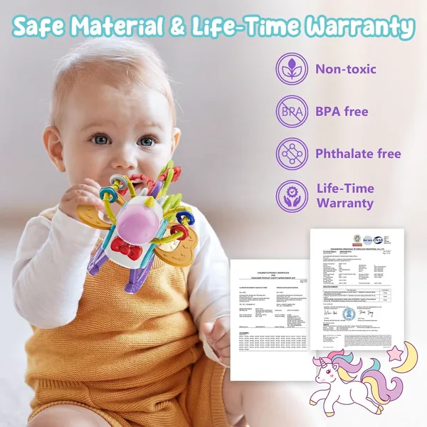 Baby Sensory Toys Educational Early Learning Baby Busy Boxes Unicorn Early Educational Toys view 4