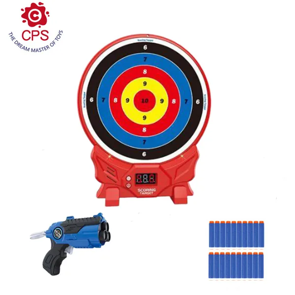 Hot Selling Kids Toy Gun Shooting Target Set Electronic Digital Scoring Targets with Soft Bullet Made of Durable Plastic