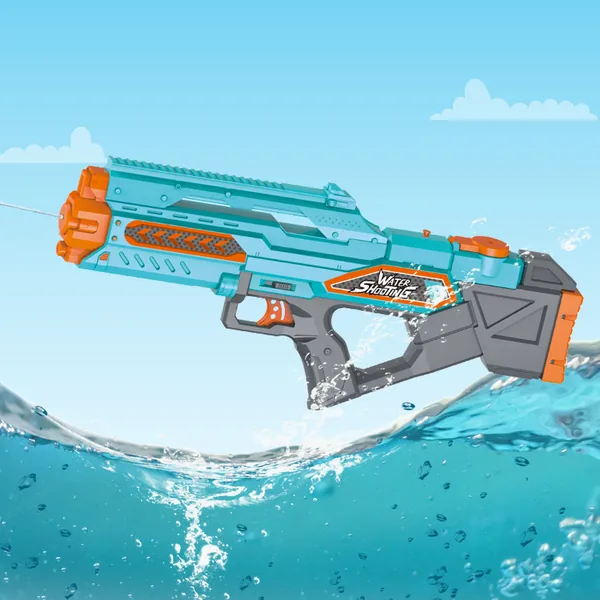 Long Range Electric Water Gun with Interactive High Capacity Automatic Water Gun Squirt Guns Summer Outdoor Toys view 3
