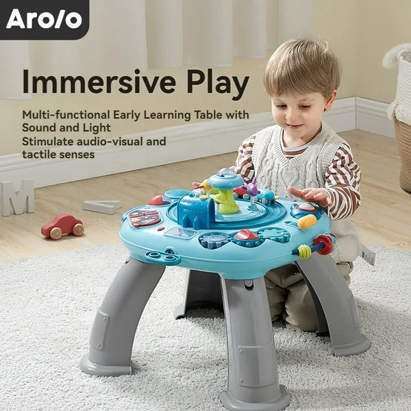 Mother Kids Toy Learning Game Table for Multi-function Busy Board for Baby Playing Fun with Family