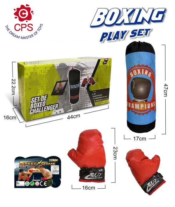 New Colour Boxed Sports Toy Summer Indoor/Outdoor Boxing Play Set with Fabric Gloves for Kids' Entertainment view 3