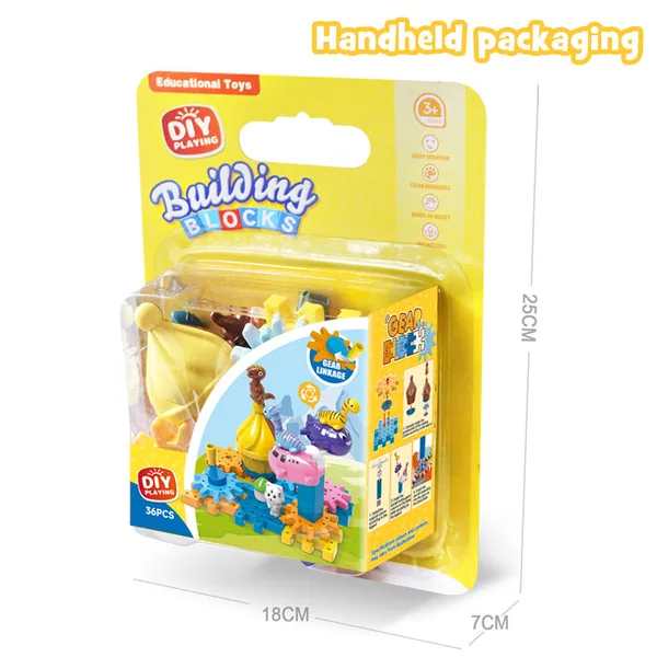 36PCS Toy Animals Building Blocks Toy Set for Children Education Toy ABS Material view 3