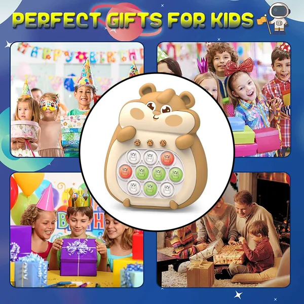 New Factory Price Quicks Pop Bubble Electronic Whack a Mole Relieve Stress Console Sensory Fast Push Puzzle Game for Kids view 6