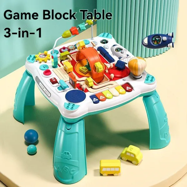 Electric Baby Learning Game Table Busy Board for Family Fun Developing Educational Toy view 3