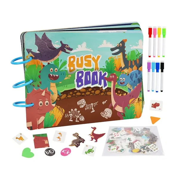 2023 New Montessori Quiet Book Busy Book Dinosaur Toys Sensory Educational Toys for Kids