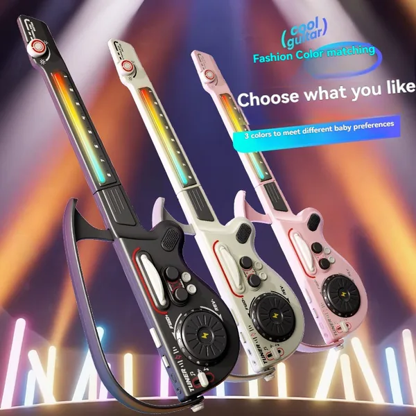 Multifunctional Foldable Travel Guitar with Quick-Learn ABS Material for Beginners-Musical Toy for Kids Cps COLOUR BOX Packaging view 2