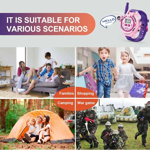 Rechargeable Walkie Talkie for Kid Two-Way Radio Walkie Talky with Flashlight Children Outdoor Game Interphone Toys view 5