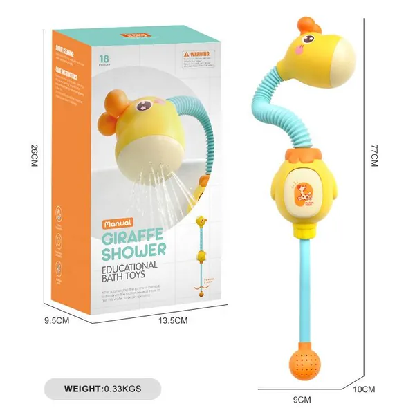 Baby Bath Toys Infants Giraffe Electric Baby Bathtub Water Sprinkler Toys Baby Shower Bath Toys for Kids view 2