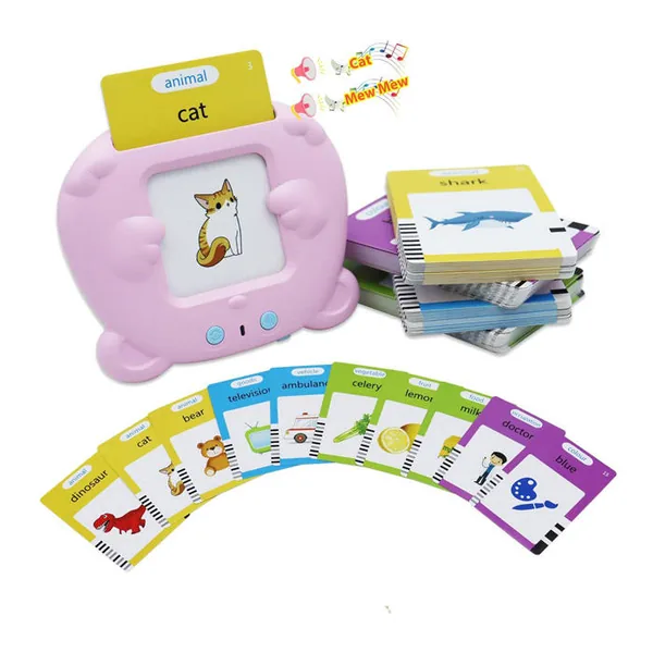 Interactive Talking Flash Card Toy for Boys 2-4 Years Kids Learning Sight Words for Speech Therapy Educational Cognitive Cards view 7