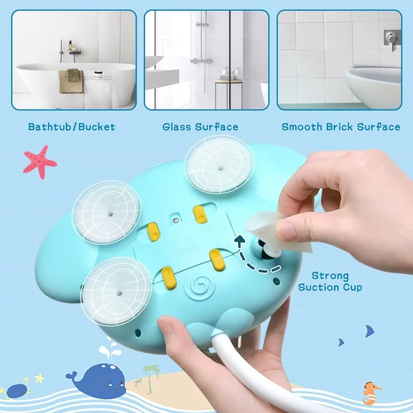 Bath Bubble Machine Baby Elephant Bubble Bath Toy Maker for the Bathtub view 5