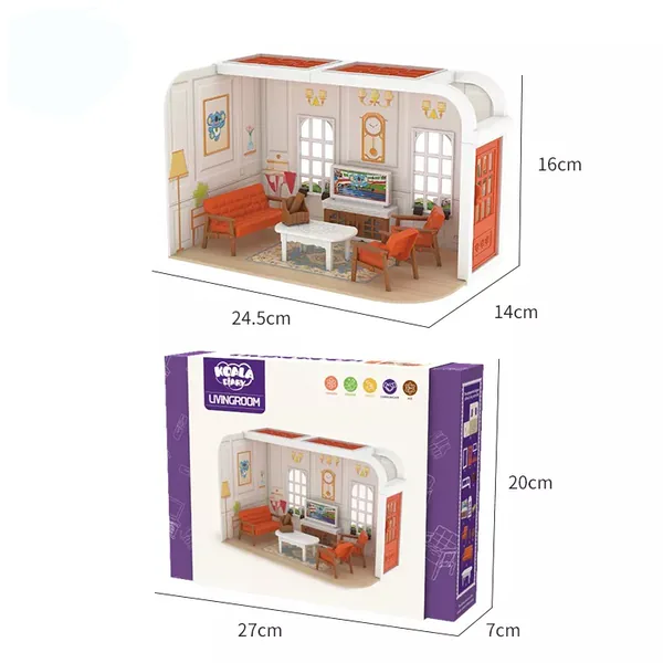 Diary Diy House Toy Kids Educational Toys Wholesale Miniature Furniture TOYS Diary DIY House Kit for Kids Gift