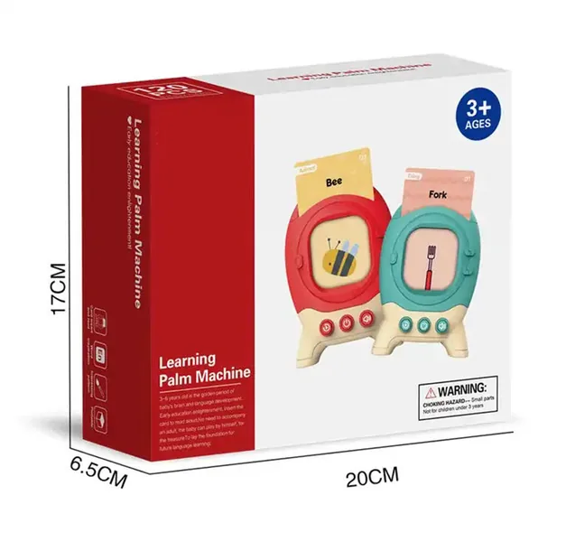 Early Childhood Educational Plastic Flash Cards Kids' Language Learning Device with Word Playing Features for Studying view 3