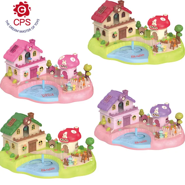 Educational Magnetic Mobile Induction Doll Scene Toy Pretend Play House Set with Music Light-up ABS Plastic Toys view 6