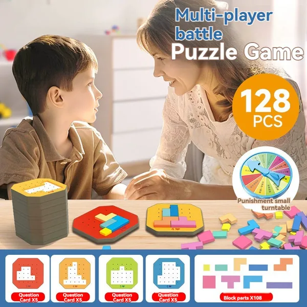 CPS 120pcs Educational Matching Puzzle Table Games Logic Thinking Toys view 4
