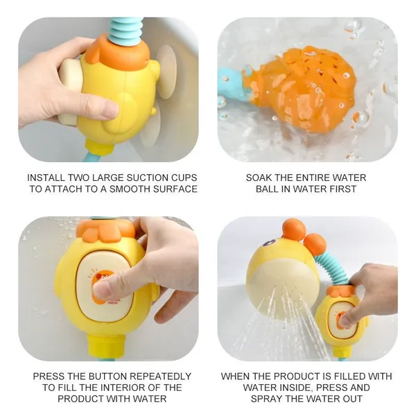 Baby Bath Toys Infants Giraffe Electric Baby Bathtub Water Sprinkler Toys Baby Shower Bath Toys for Kids view 4