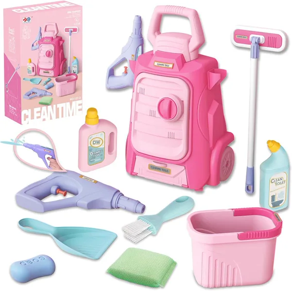 11 PCS Pretend Play Toys Housekeeping Kit House Cleaning Toys for Toddlers