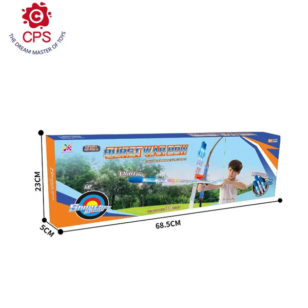 New Design Light-Up Bow and Arrow Toy Indoor Outdoor Night Sports Game for Kids Made of Durable Plastic view 3