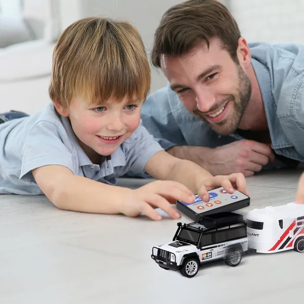 Mini Alloy Off-Road Remote Control Car for Kids 164 Scale 2.4Ghz Adjustable Speed Mini RC Car view 4
