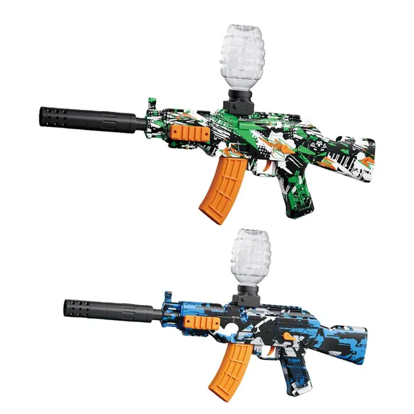 Soft Bullet Gun Blaster AK47 Automatic Water Gun Electric Gun