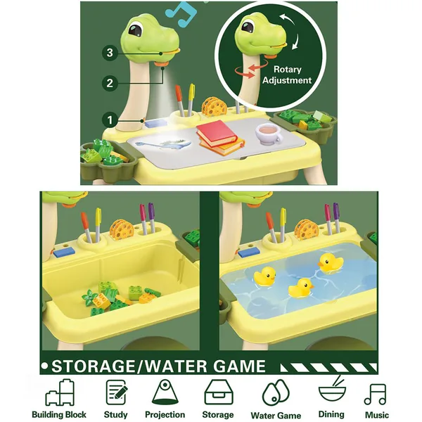Dinosaur Projection Block & Model Building Block Tables Toys Sets view 4