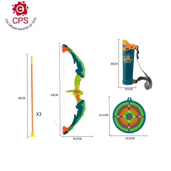 New Design Light-Up Bow and Arrow Toy Indoor Outdoor Night Sports Game for Kids Made of Durable Plastic view 2