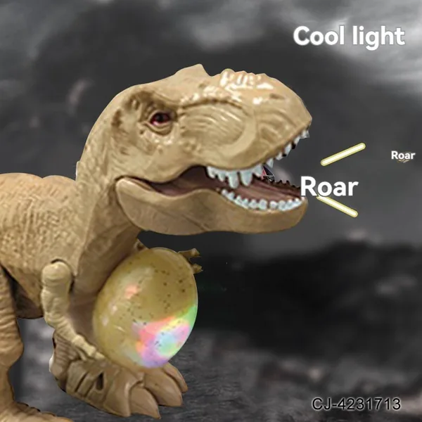 New Walking Dinosaur Toys for Kids RC Toy Animals Electric Forward T-rex with Egg Battery Operated view 2