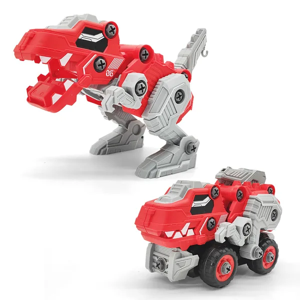 Wholesale Dinosaur Plastic Toys STEM Take Apart Dinosaur Toys with Drill Construction DIY Transformable T-Rex Building Toy view 5