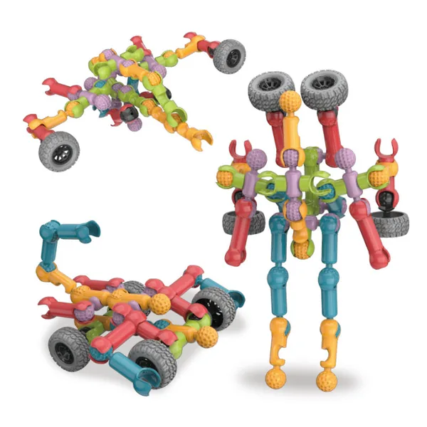 Custom Building Blocks Educational 72pcs DIY Plastic Smart Stick Building Blocks Toy for Kids view 2