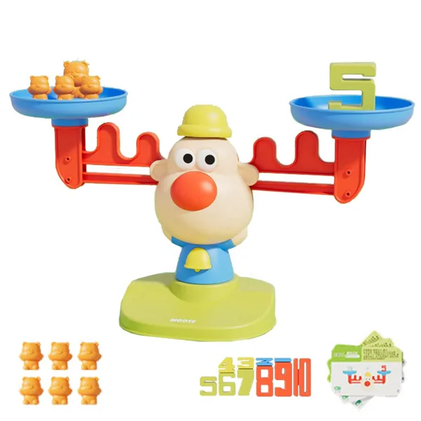 Christmas Gift Reindeer Balance Counting Cool Math Games STEM Toys for 3 4 5 Year Olds Cool Math Educational Kindergarten view 6