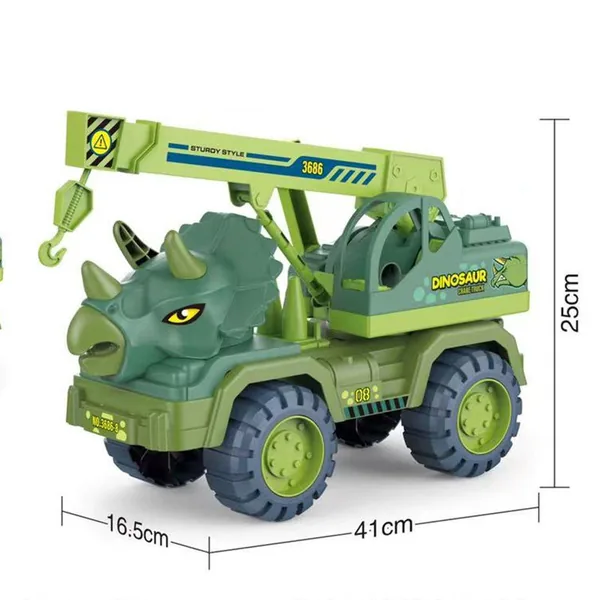41CM Big Size Friction Dinosaur Truck with Different Design Children Dinosaur Toy Car view 2