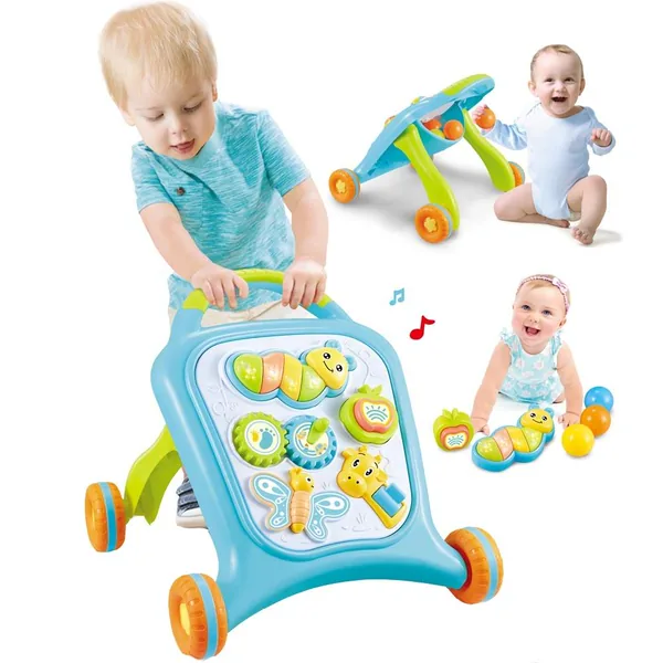 Hot Selling Plastic Baby Walker with Music & Educational Toys for Tummy Time Ages 0-24 Months view 3