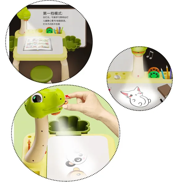 Dinosaur Projection Block & Model Building Block Tables Toys Sets