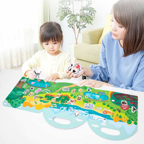 2023 Portable Jelly Sticker Quiet Book Montessori Busy Book Educational DIY Learning Toys