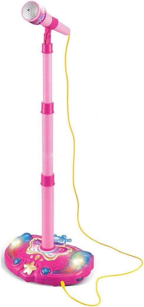 Kids Karaoke Machine with Light-up Toys Microphone with Adjustable Stand Singing Karaoke Machine for Girls view 2