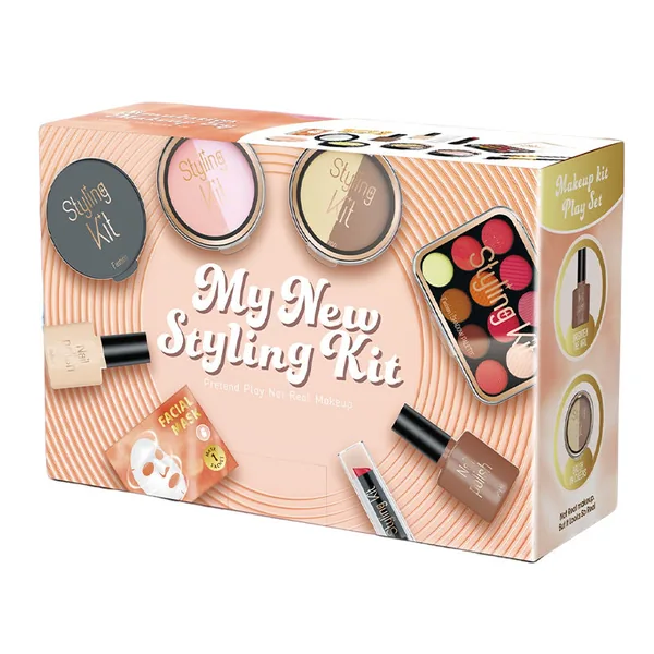 Princess Cosmetic Set Toys Kids Makeup Kit for Girls Plastic Beauty Vanity Pretend Play Set view 6