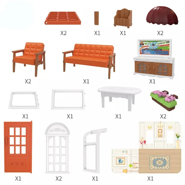 Diary Diy House Toy Kids Educational Toys Wholesale Miniature Furniture TOYS Diary DIY House Kit for Kids Gift view 4