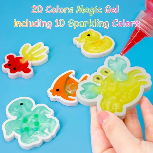 Kids Magic Water Science DIY Kit 29 Pieces Art Painting Experiment Educational Toy Set for Boys Girls view 2