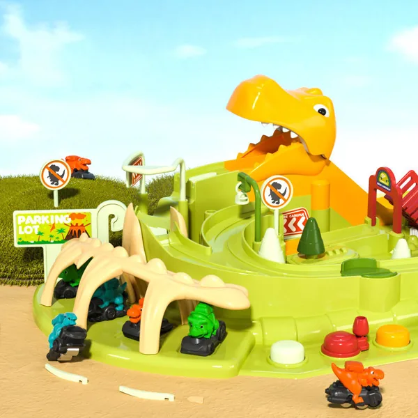 Dinosaur Adventure Game Toy Racing Puzzle Track for Kids Educational Playing view 3