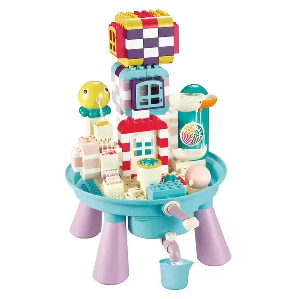179PCS DIY Assembled Educational Toy Water Table Building Blocks Toy Set for Kids view 3